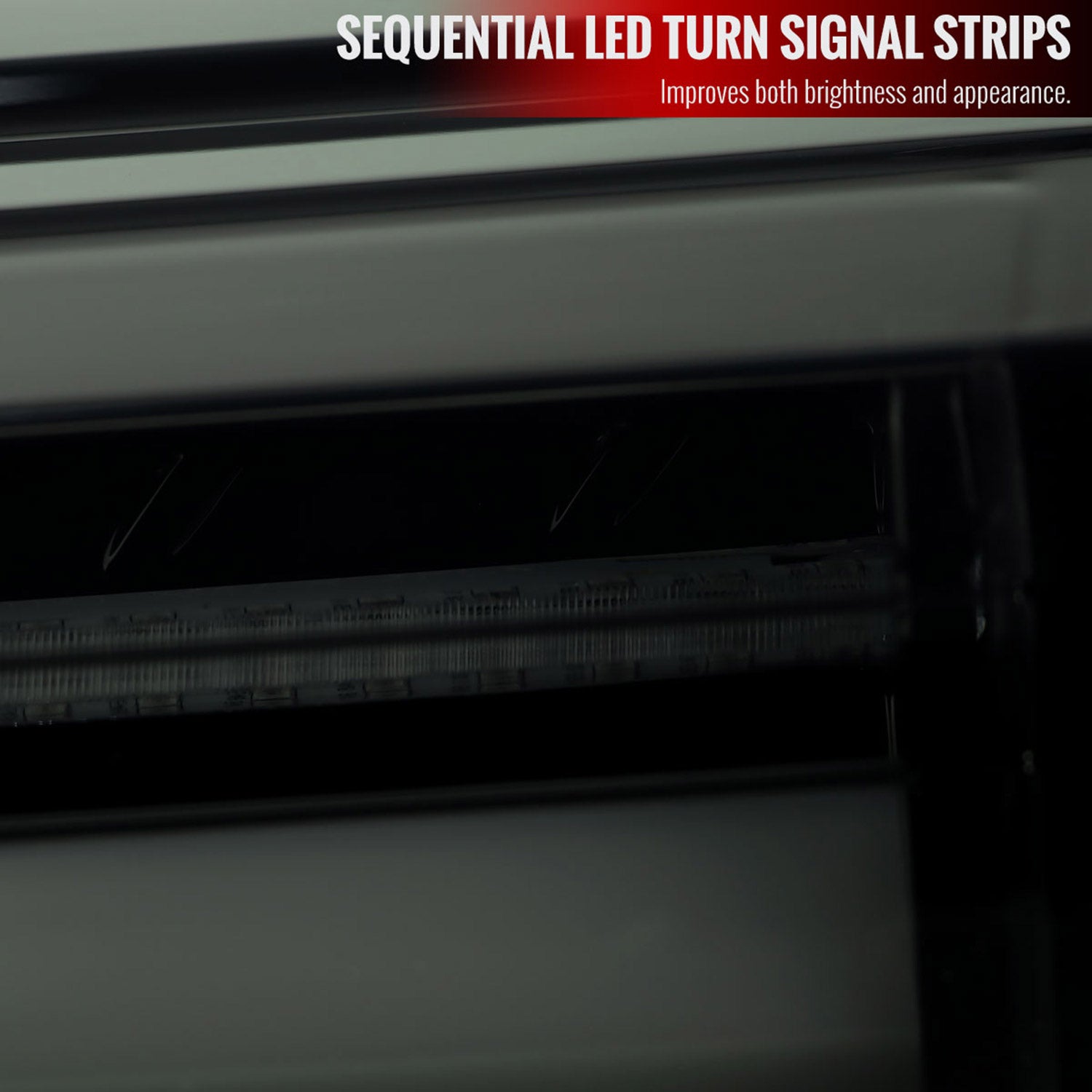 2019-2024 Toyota RAV4 White LED Bar Signal Tail Lights Glossy Black/Dark Smoke