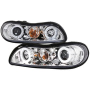 1997-2005 Chevy Malibu/ Oldsmobile Dual Halo Headlights Chrome