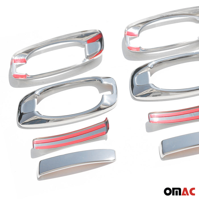Car Door Handle Cover Protector for RAM ProMaster City 2015-2022 Chrome Steel 8x