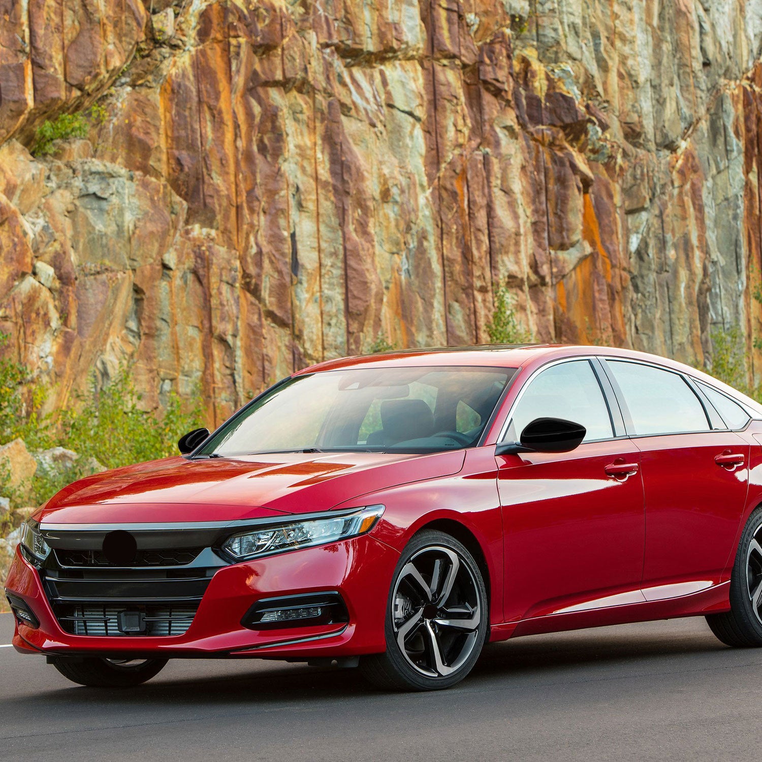 2018-2025 Honda Accord Mirror Cover Caps Gloss Black 2Pcs ABS Plastic