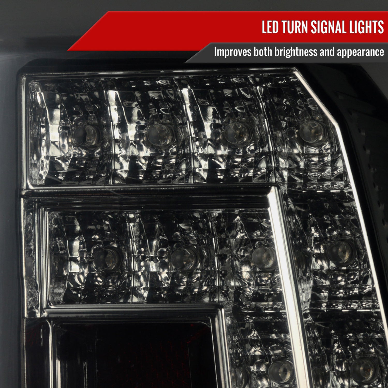 2015-2020 GMC Yukon/Yukon XL Denali SLE/SLT LED Tail Lights Glossy Black/Smoke