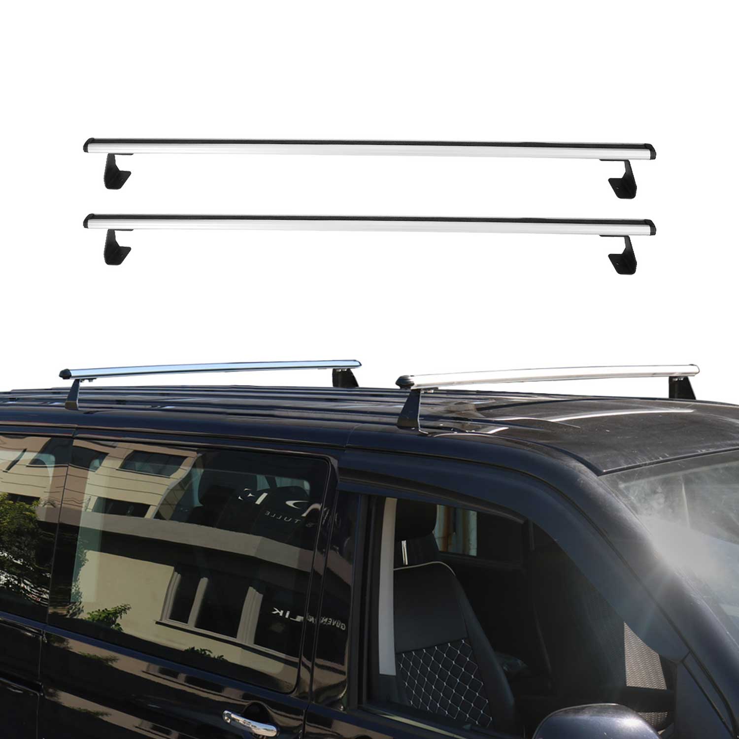 2003-2012 Land Rover Range Rover Roof Rack Cross Bars Silver