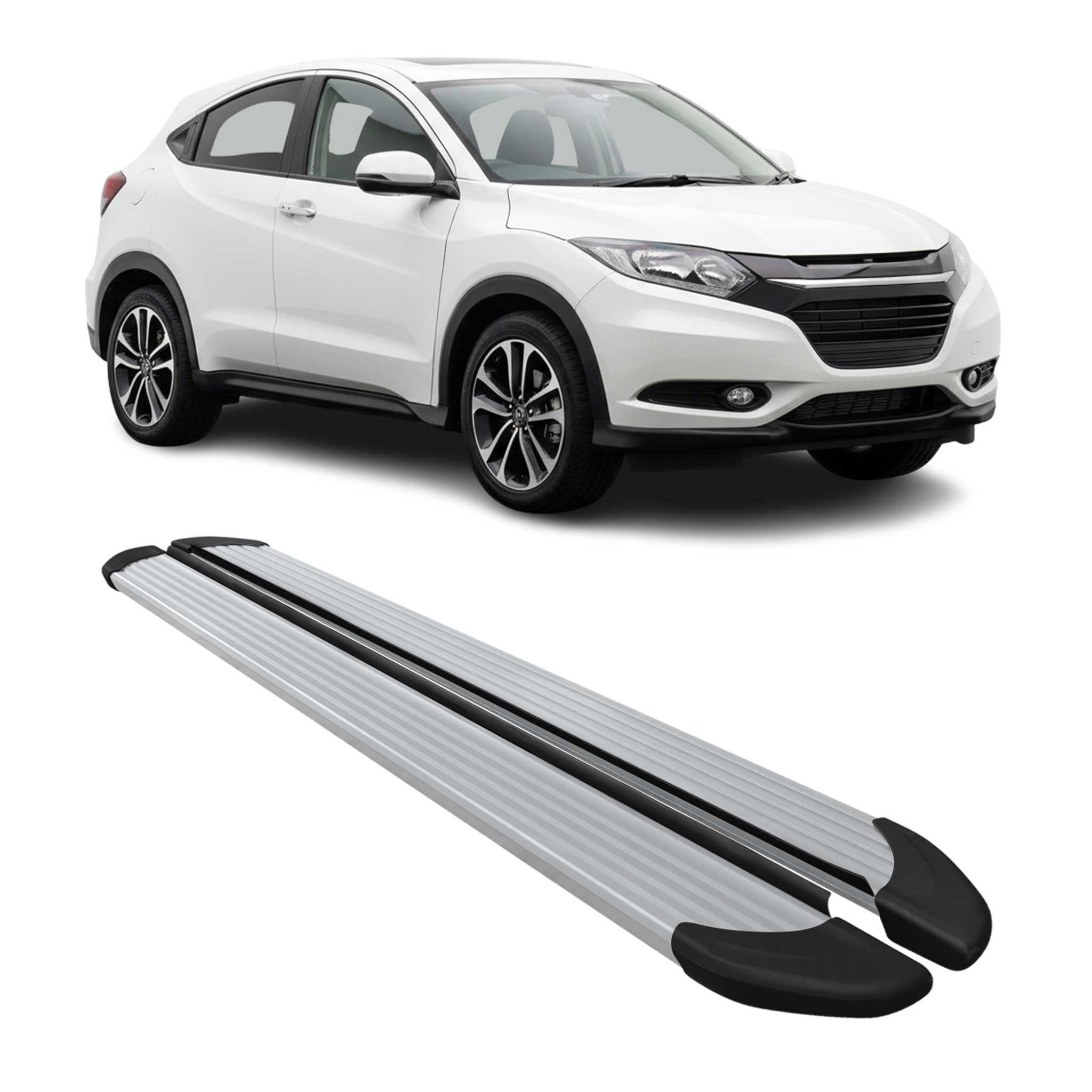 2016-2022 Honda HR-V Running Boards Side Steps Silver