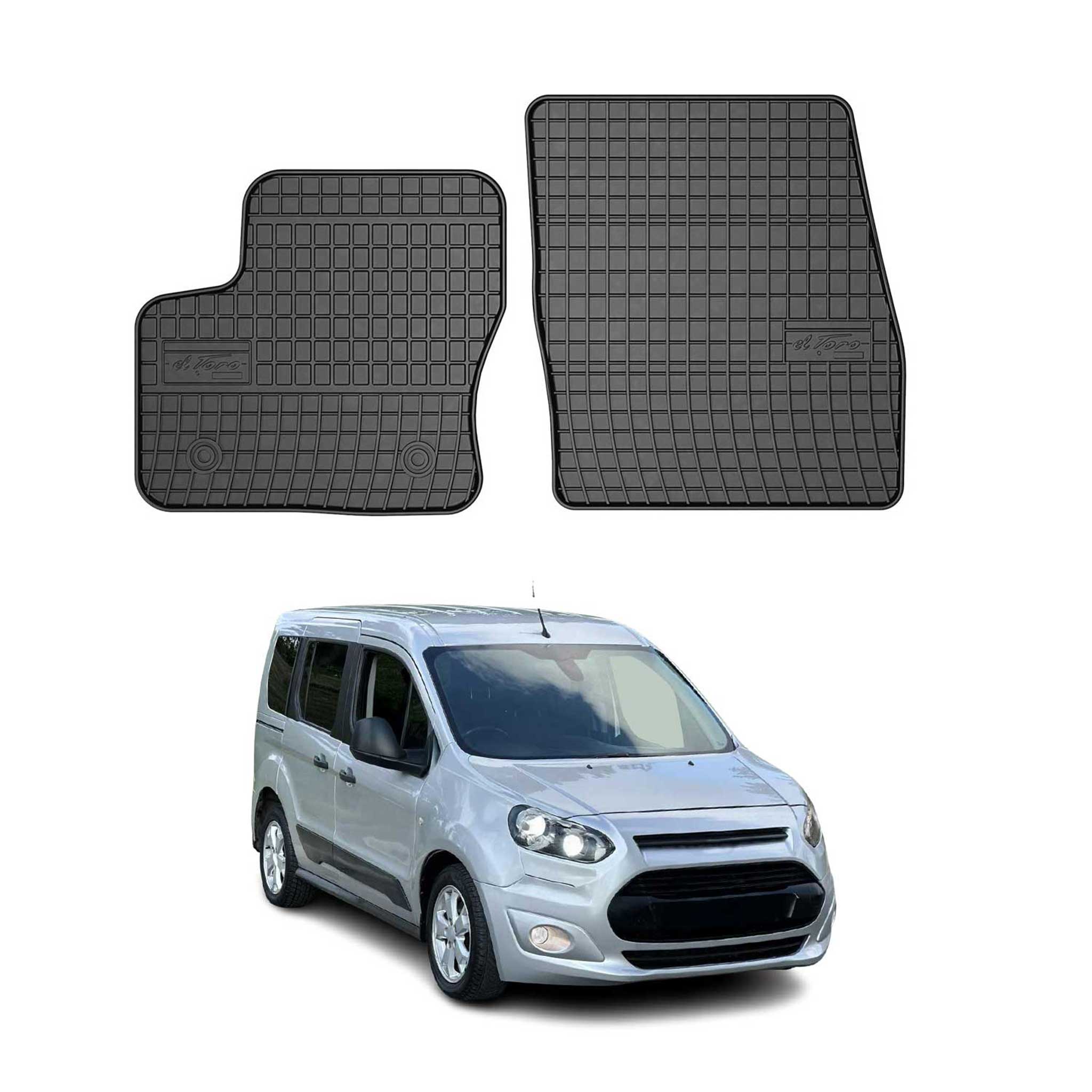 2014-2019 Ford Transit Connect Floor Mats Liners Full Set All Weather Rubber