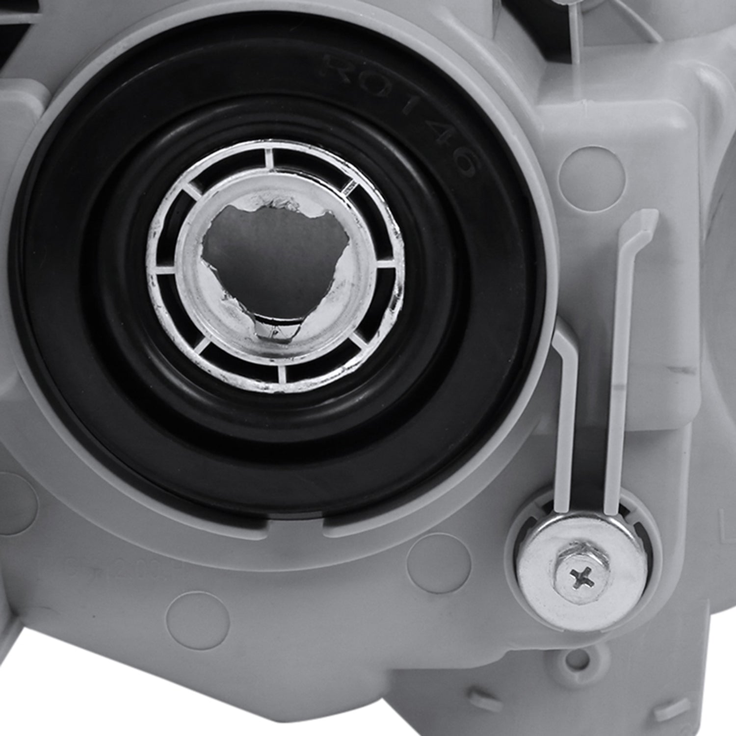 2012-2014 Toyota Camry Projector Headlights w/Amber Reflectors Jet Black/Clear