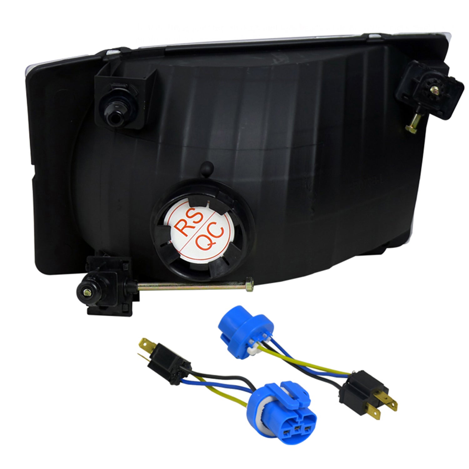 1999-2004 Ford F-250/350/450/550/Excursion Factory Headlights Matt Black