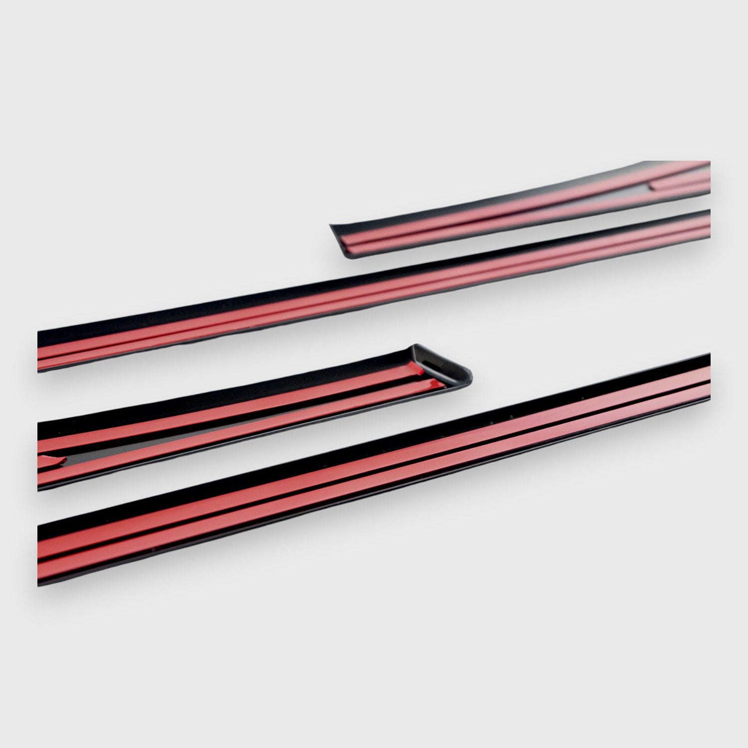 2021-2025 Nissan Rogue Side Door Molding Trim Set Gloss Black 4Pcs ABS Plastic