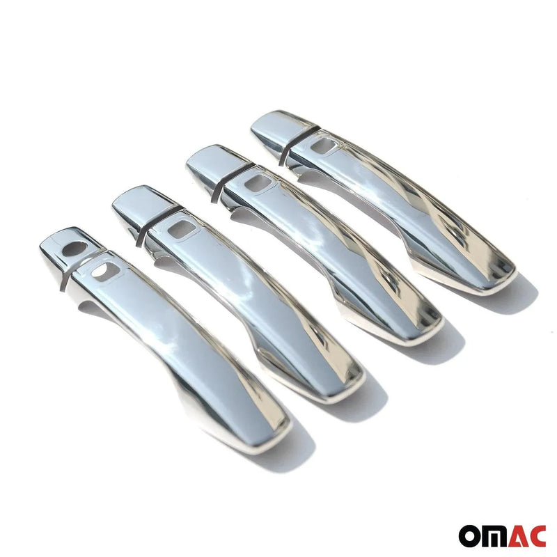 Car Door Handle Cover Protector for Lexus LX 570 2008-2015 Steel Chrome 8 Pcs - OMAC USA