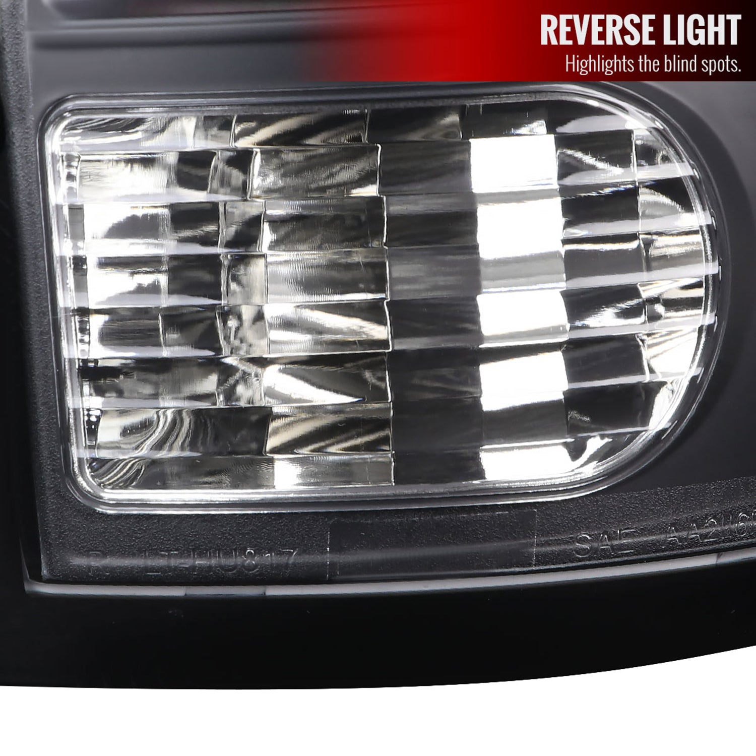 2009-2018 Dodge RAM 1500 2500 3500 White Bar LED Tail Lights Matt Black