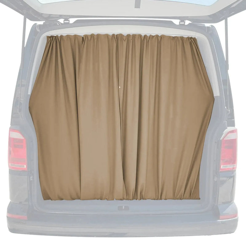 Chevrolet Astro Trunk Tailgate Curtains Beige 2 Privacy Curtains