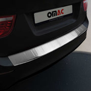 2008-2014 BMW X6 E71 Rear Bumper Guard Stainless Steel Brushed