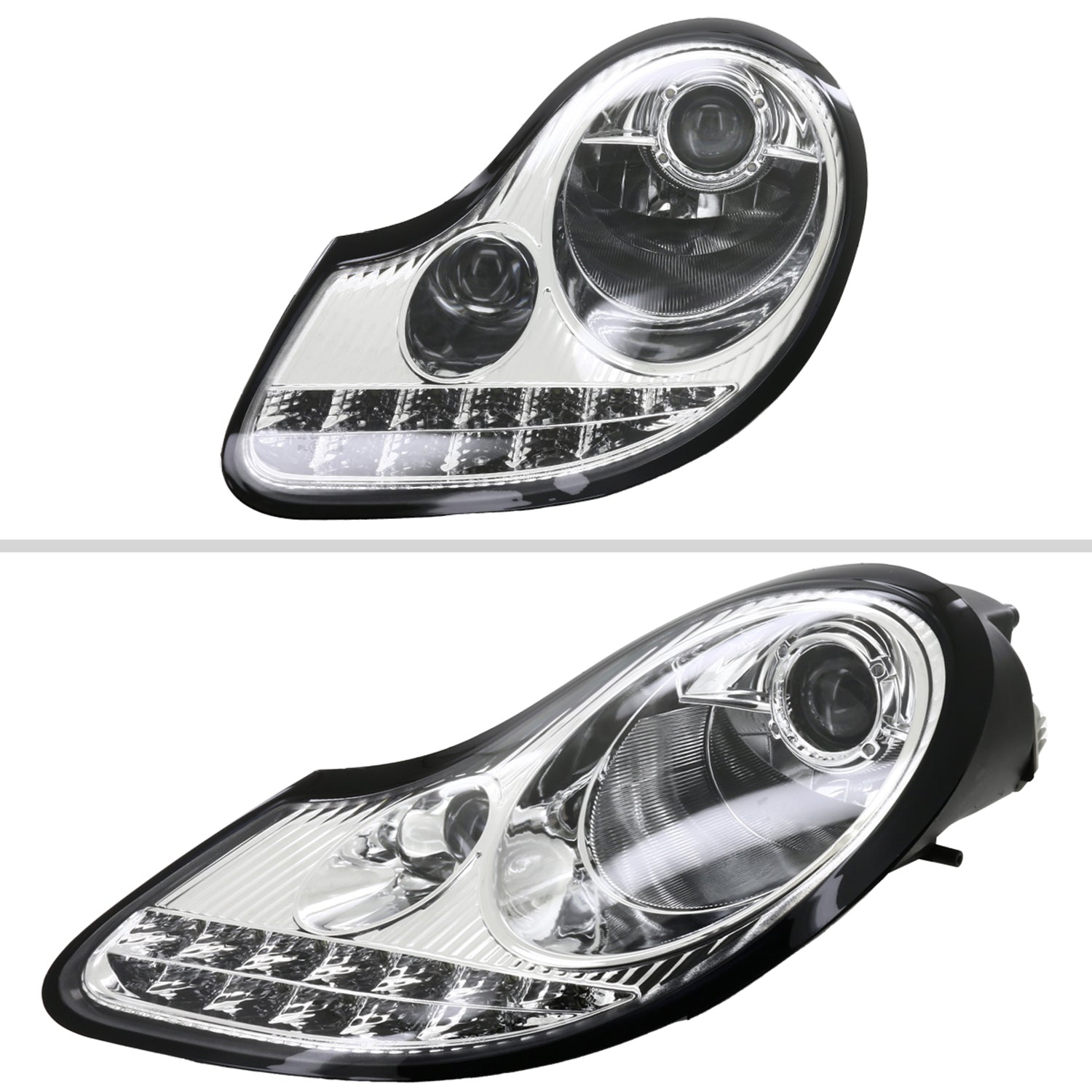 1997-2004 Porsche Boxster 986/911 996 LED Light Headlights LED Signal Chrome