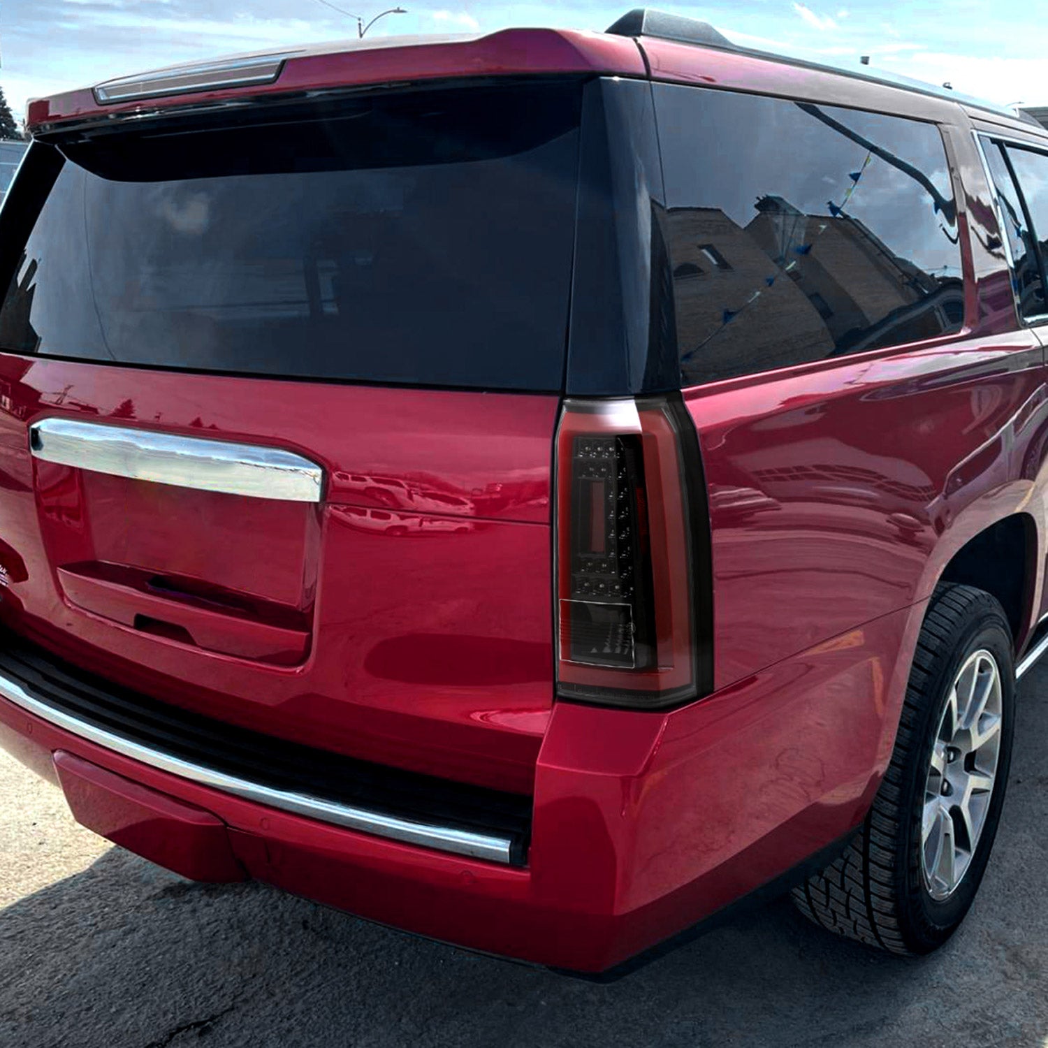 2015-2020 GMC Yukon/Yukon XL Denali SLE/SLT LED Tail Lights Jet Black/Clear