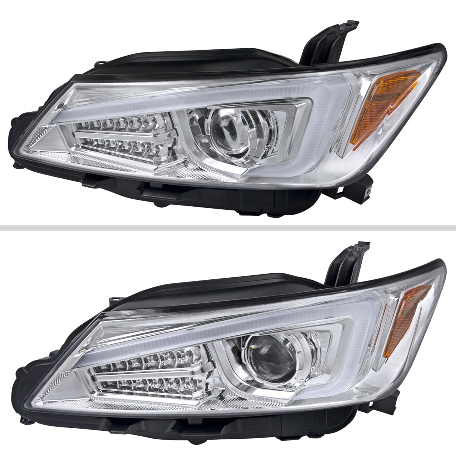 2011-2013 Scion tC LED Bar Projector Headlights LED Turn Signal Lights Chrome