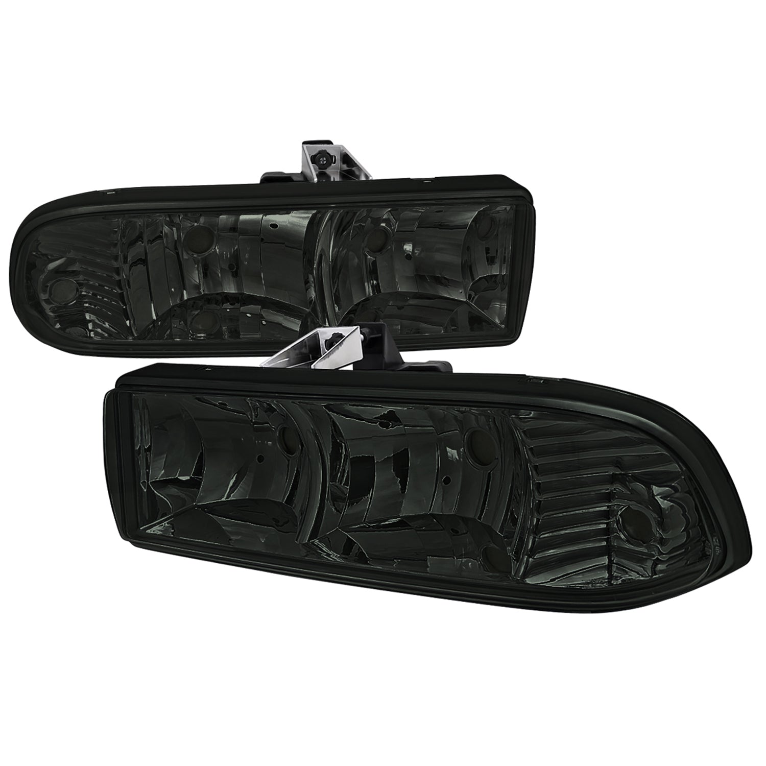 1998-2004 Chevy S10/Blazer Factory Style Headlights Chrome/Smoke Lens