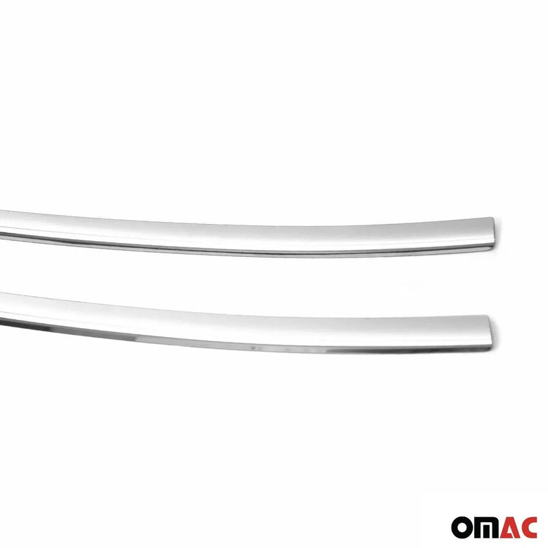 Front Bumper Trim Molding for VW Jetta A6 2011-2014 Steel Silver 2 Pcs - OMAC USA