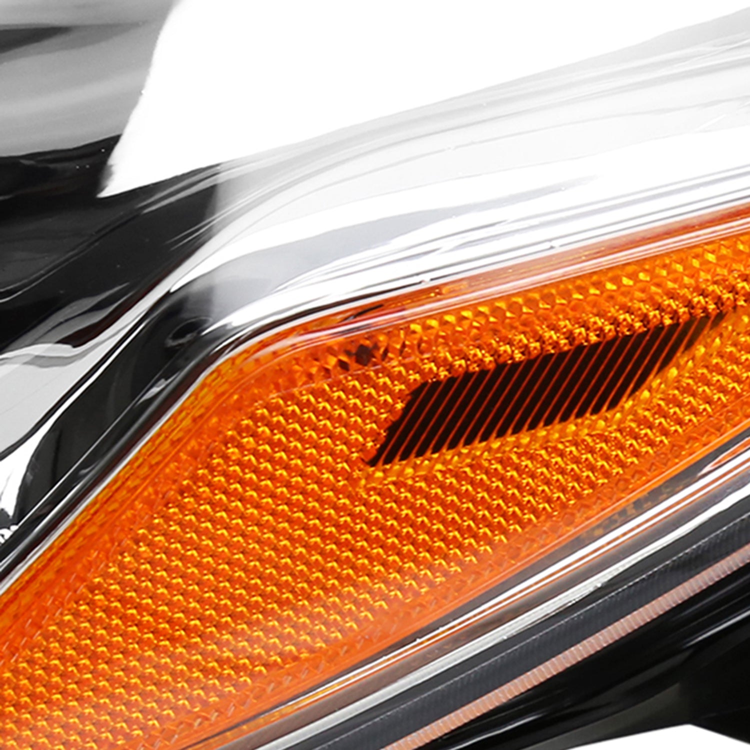 2015-2017 Toyota Camry Projector Headlights w/ Amber Reflectors Chrome/Clear