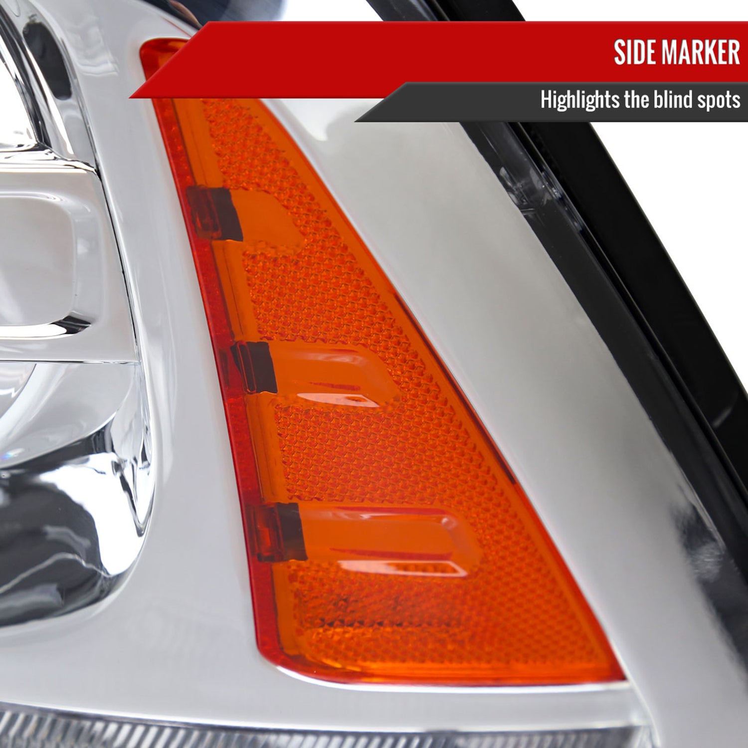 2009-2018 Dodge RAM 1500 / RAM 2500 3500 LED Bar Headlights Chrome