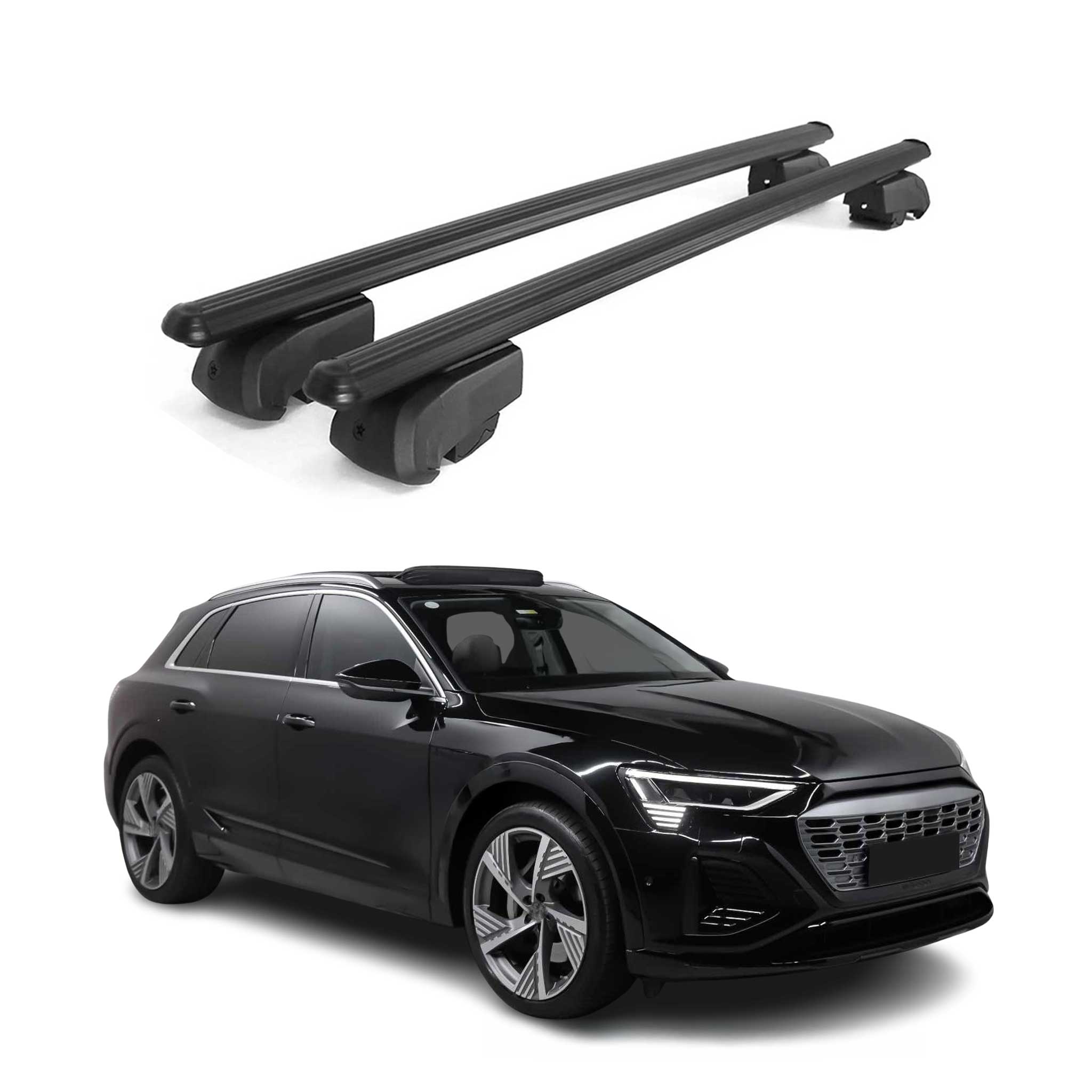 2019-2024 Audi e-tron Roof Rack Cross Bars Black