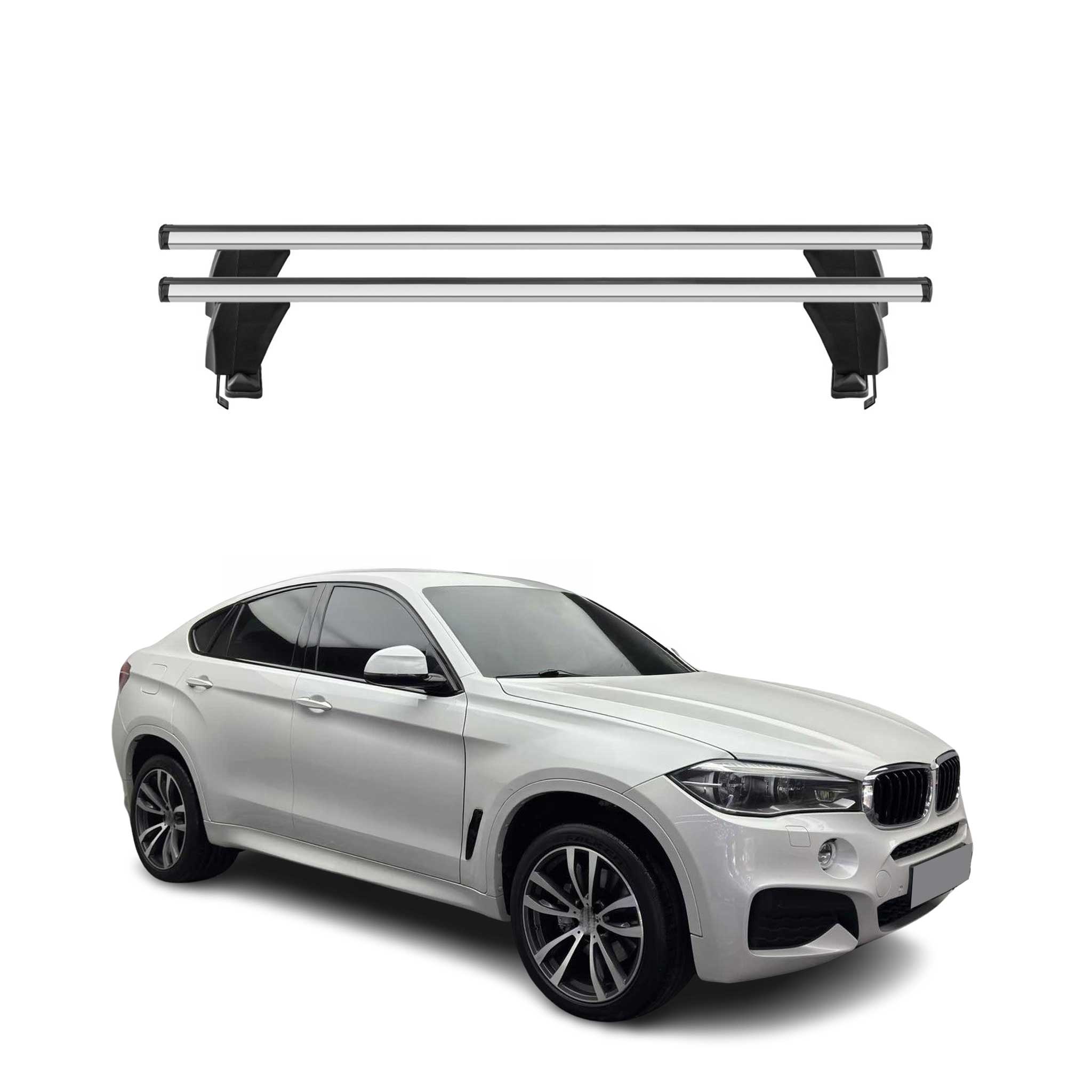 2015-2019 BMW X6 F16 F86 Roof Rack Cross Bars Silver