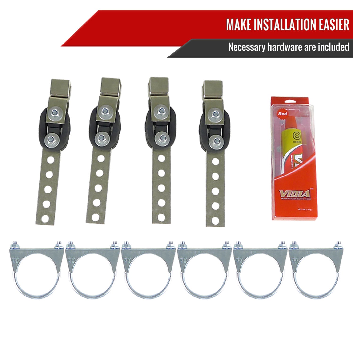 2004-2008 Ford F-150 4.6L/5.4L V8 Dual Catback Exhaust Burnt Tips