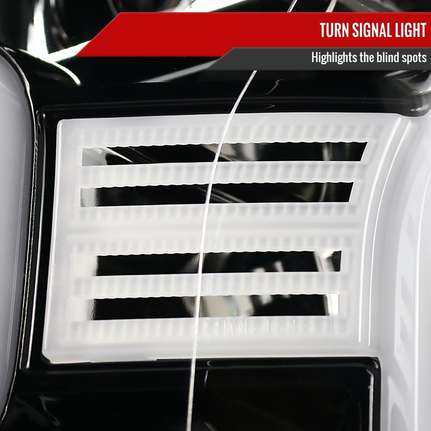 2015-2017 Ford F-150 LED Bar Projector Headlights Jet Black/Clear Lens