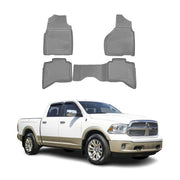 2012-2018 Dodge Ram Quad Cab Floor Mats Liners Full Set All Weather Gray