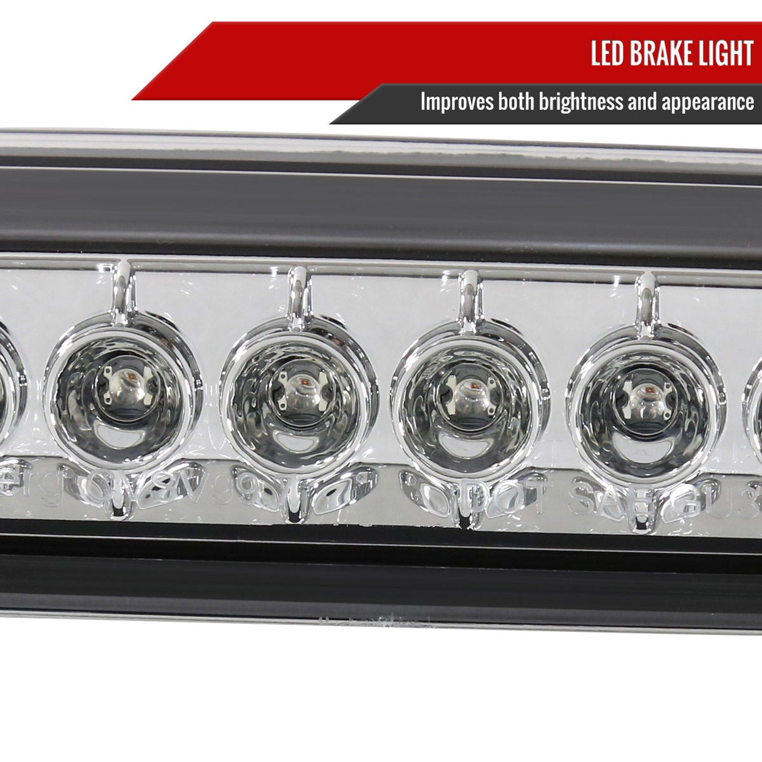 1999-2002 Chevy Silverado/1999-2006 GMC Sierra LED 3rd Brake Light - RS Chrome