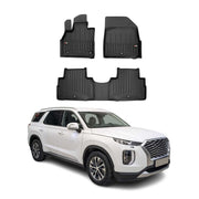2020-2025 Hyundai Palisade Premium Floor Mats Liners Full Set All Weather Heavy Duty