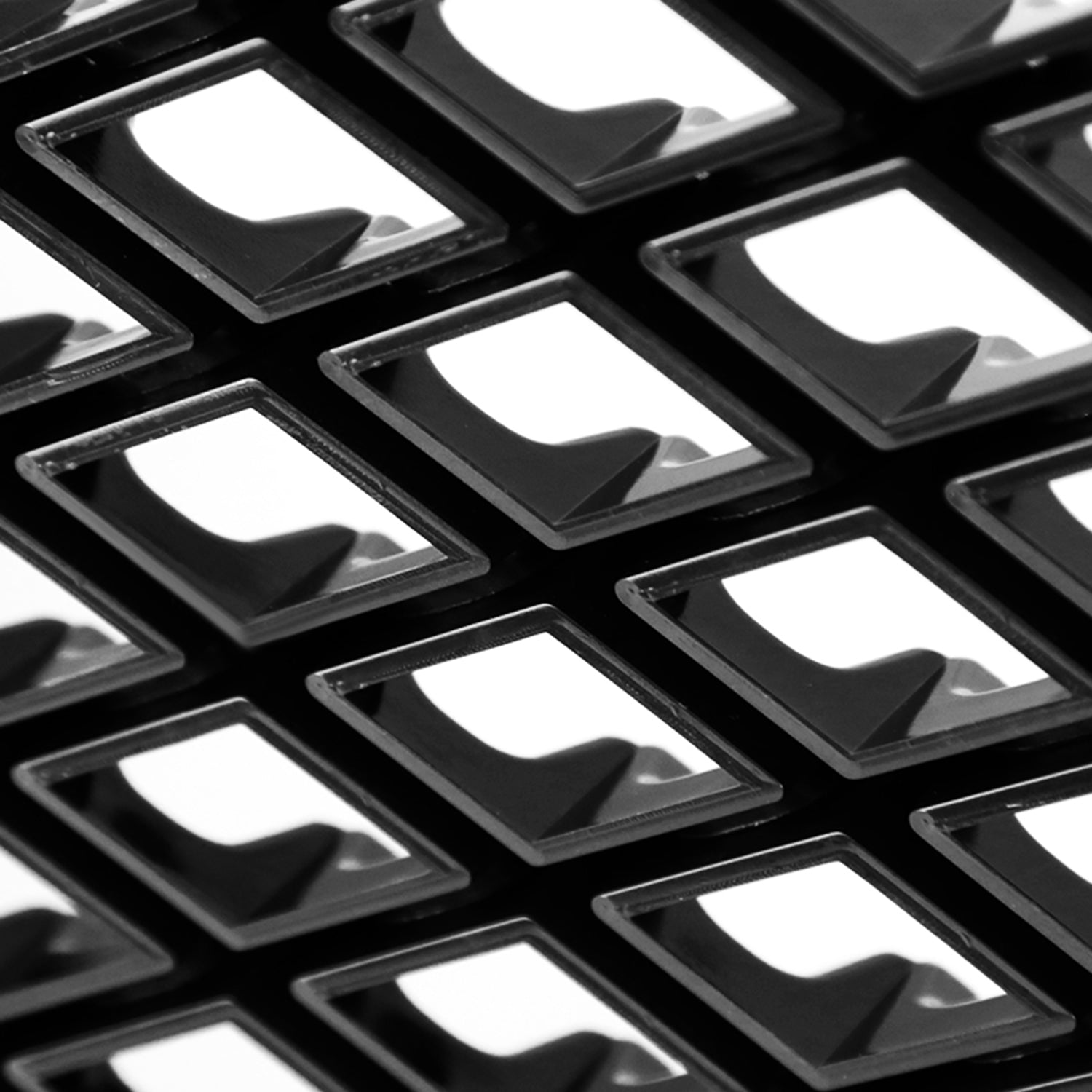 2009-2012 Dodge RAM 1500 Glossy Black ABS Honeycomb Mesh Grille