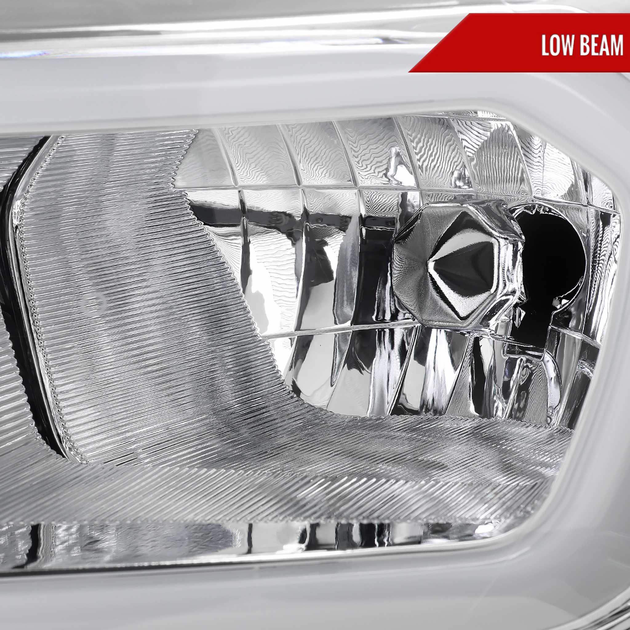 For Ford Ranger XL XLT  2019-2023  Factory Style Headlights LED Bar Turn Signal Chrome Housing Clear Lens