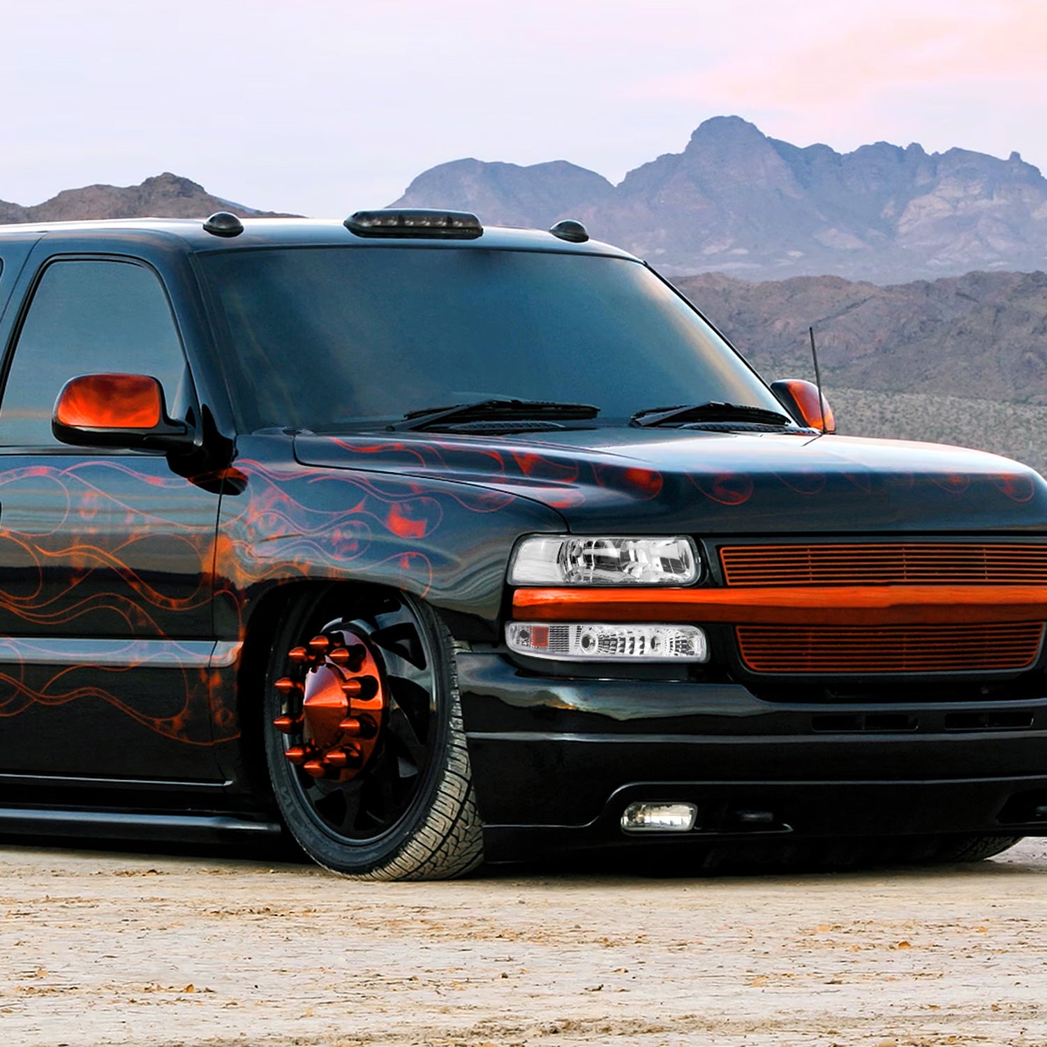 1999-2002 Chevy Silverado/ 2000-2006 Tahoe Suburban Bumper Lights Chrome/Clear