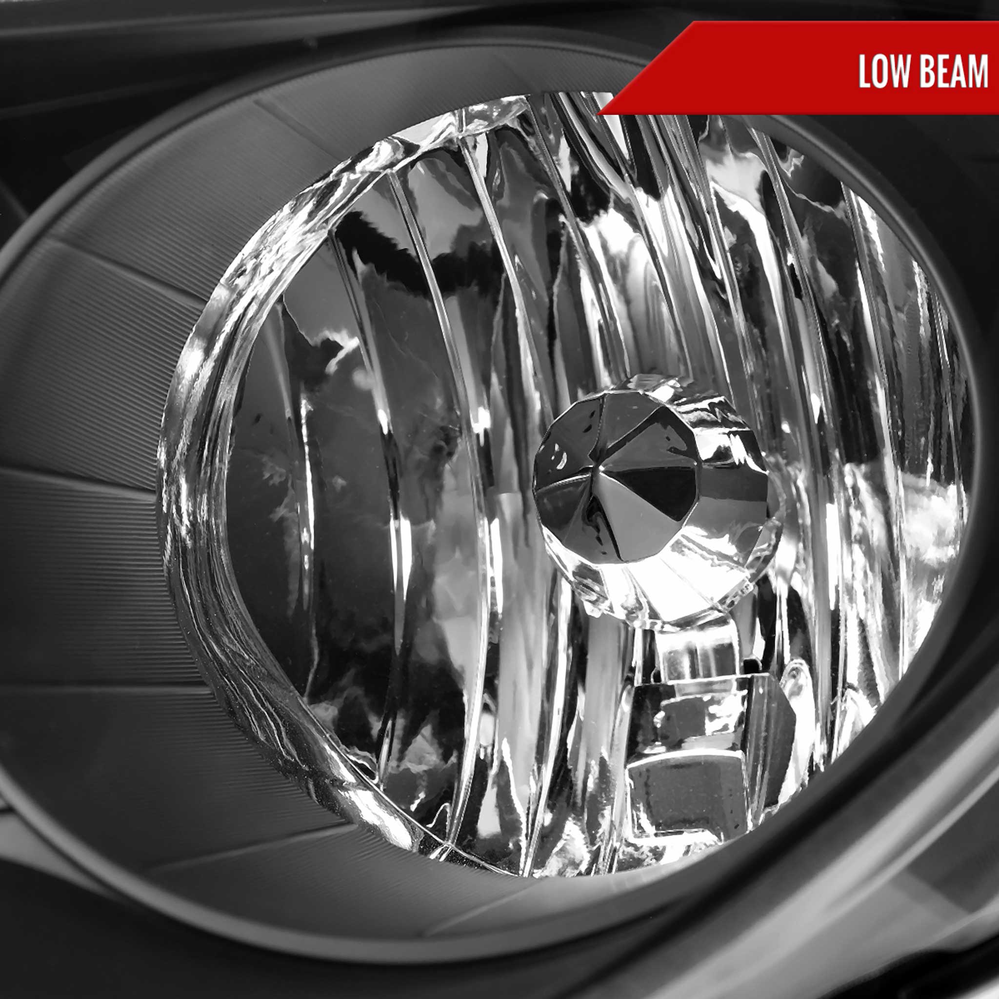 For Chevrolet Equinox 2010-2015 Factory Style Headlights Matte Black Housing Clear Lens