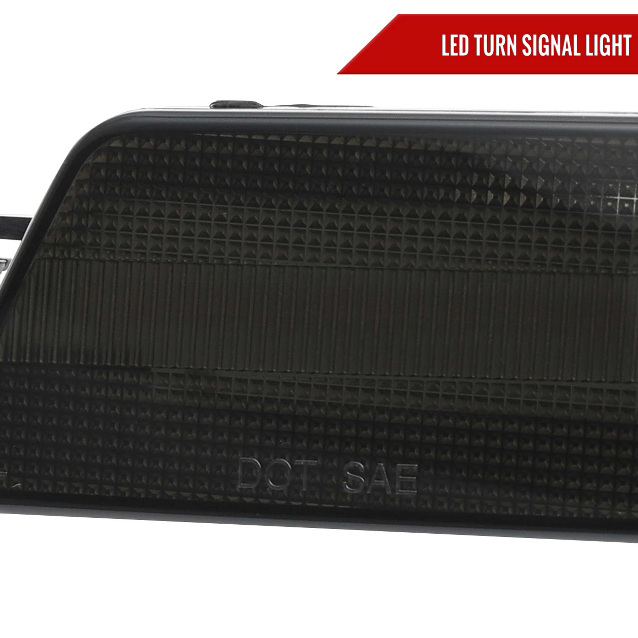 For Porsche Macan 2014-2022 Front Bumper LED Side Marker Turn Signal Lights Chrome Housing Smoked Lens