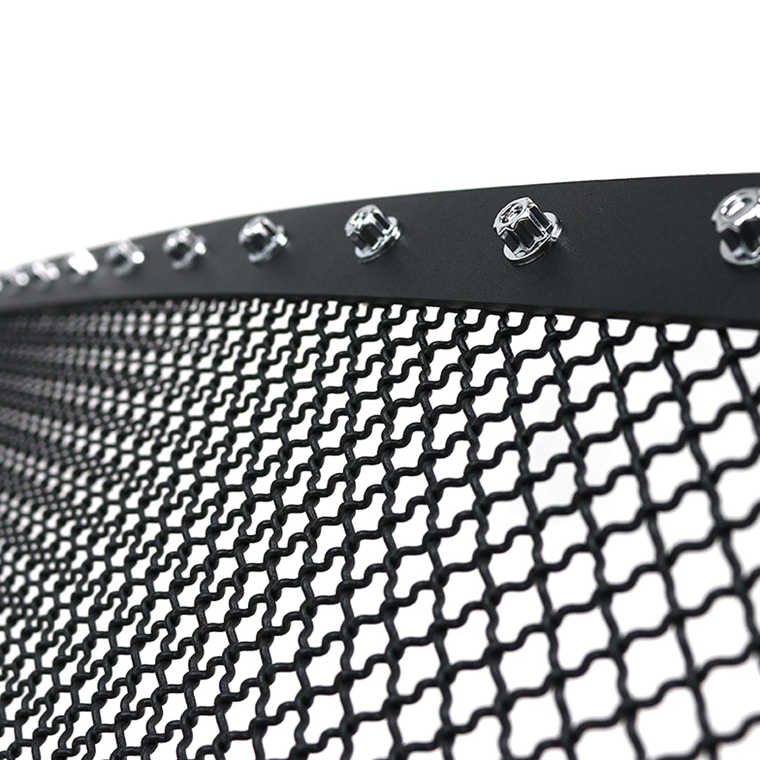 2012-2015 Toyota Tacoma Rivet Style Black Stainless Steel Mesh Grille Insert