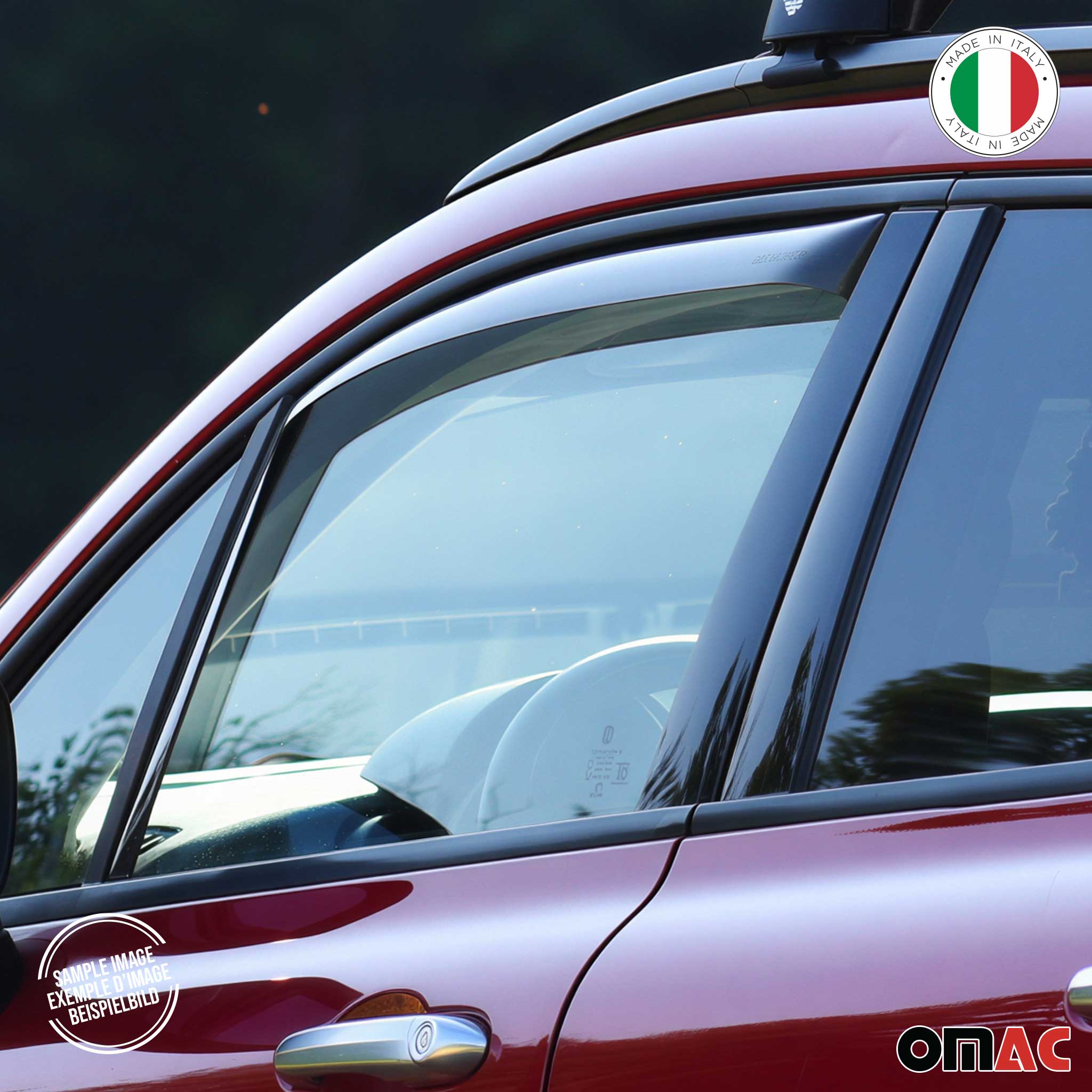 1998-2002 Land Rover Discovery Window Visor Vent Rain Deflector 2Pcs Smoke