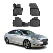 2017-2020 Lincoln MKZ Floor Mats Liners Full Set All Weather Black