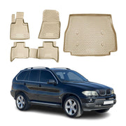 2000-2006 BMW X5 E53 Floor Mats & Cargo Liner Full Set All Weather Beige