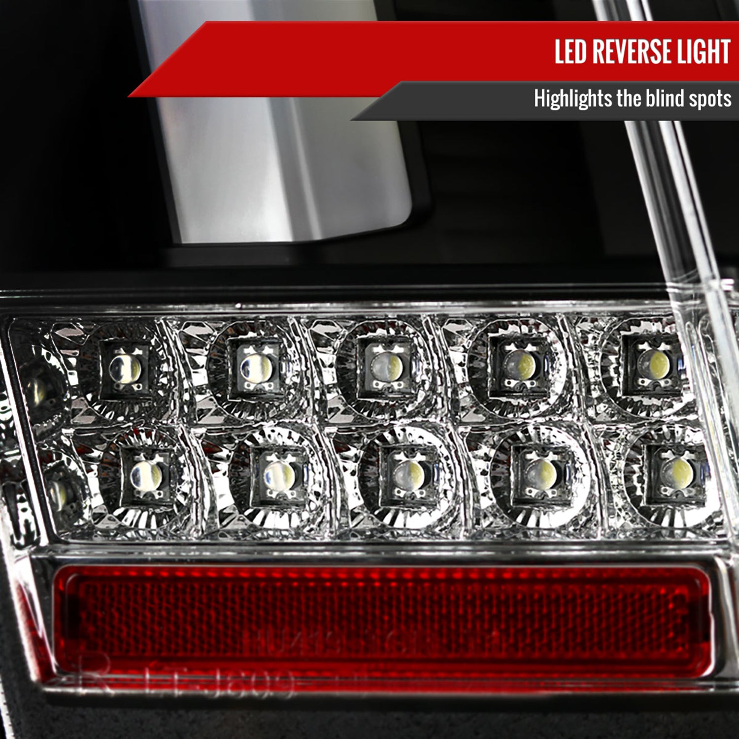 1999-2004 Ford Mustang Sequential LED Tail Lights Matte Black/Clear Lens