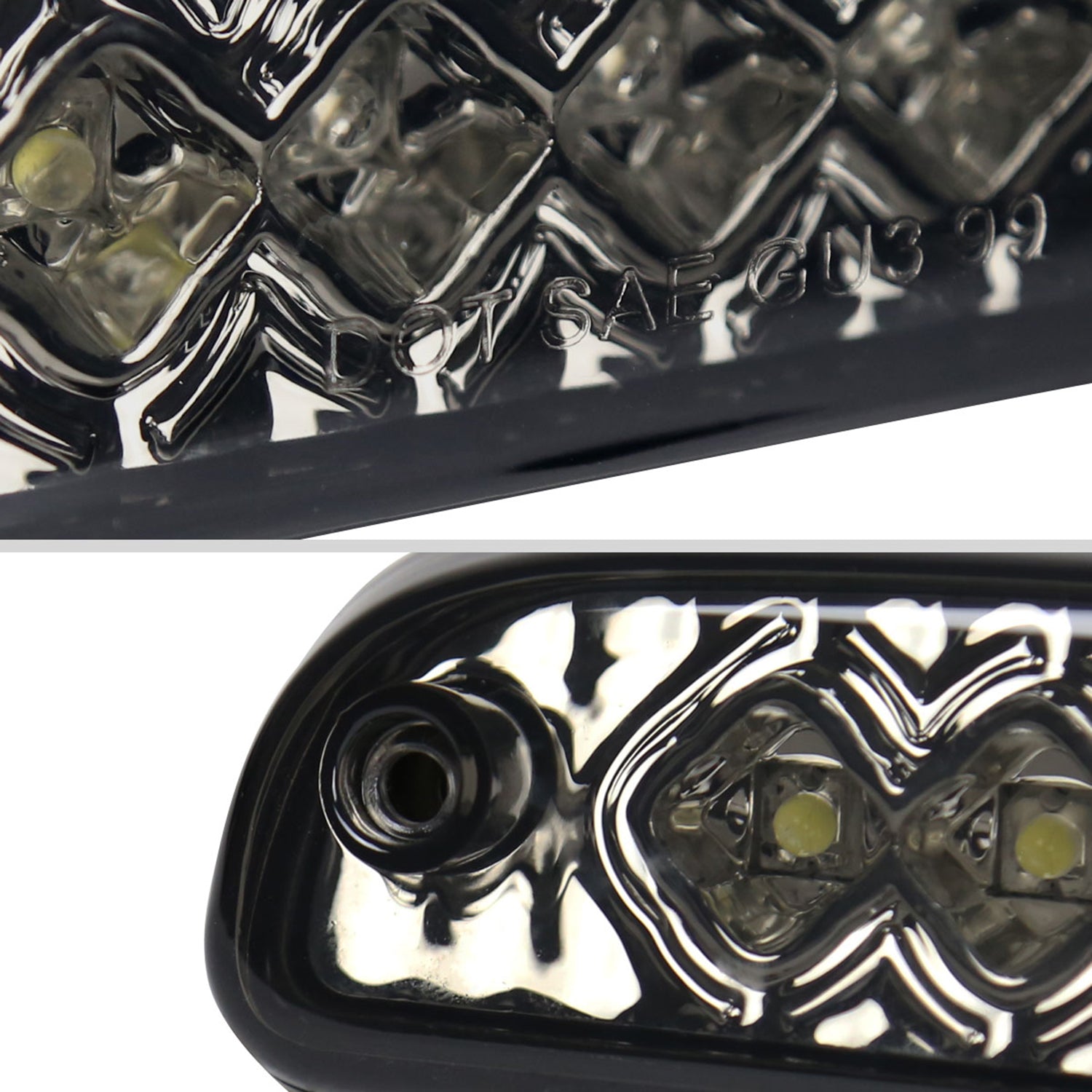 1993-2016 Ford F-250/350/450/550/Ranger LED 3rd Brake Tail Light Chrome/Smoke