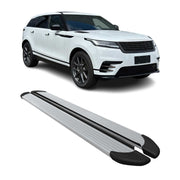 2018-2026 Land Rover Range Rover Velar Running Boards Side Steps Silver