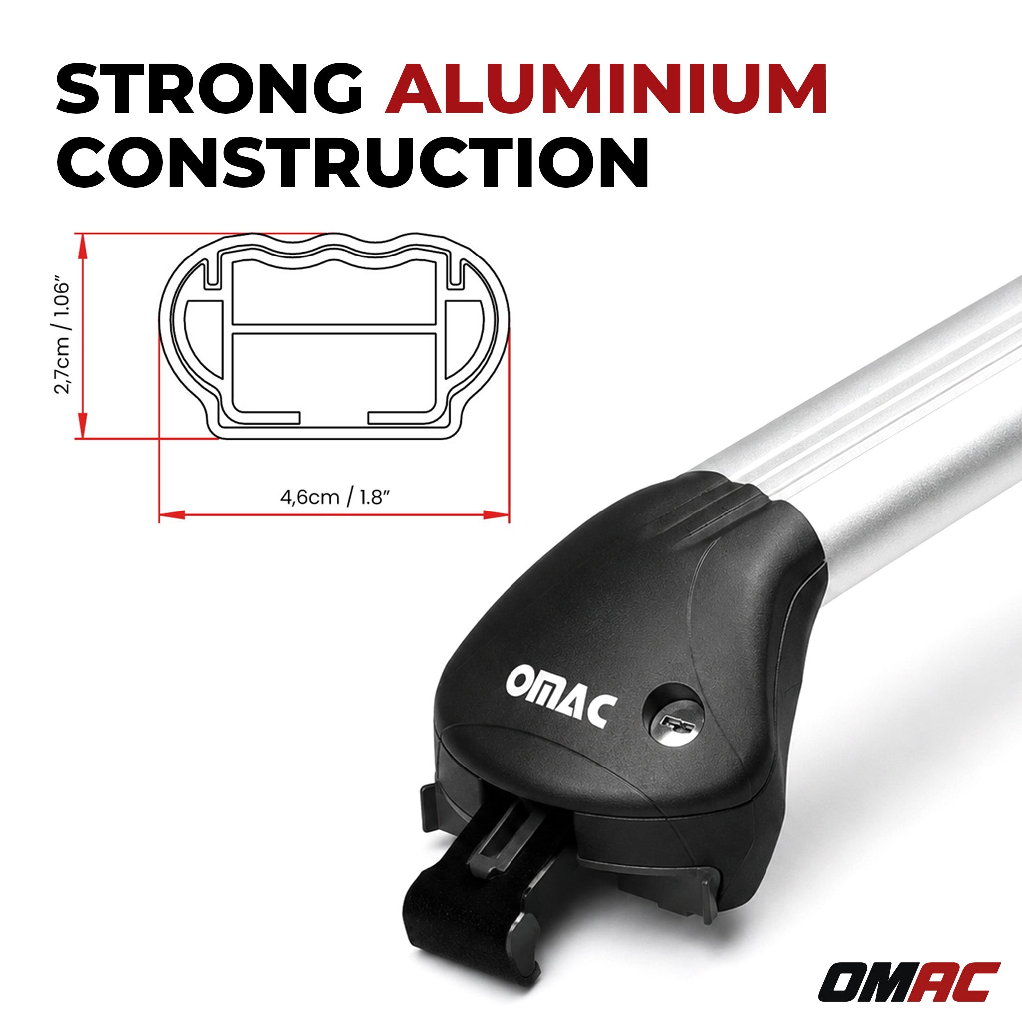 2011-2024 BMW X3 F25 G01 Roof Rack Cross Bars Silver