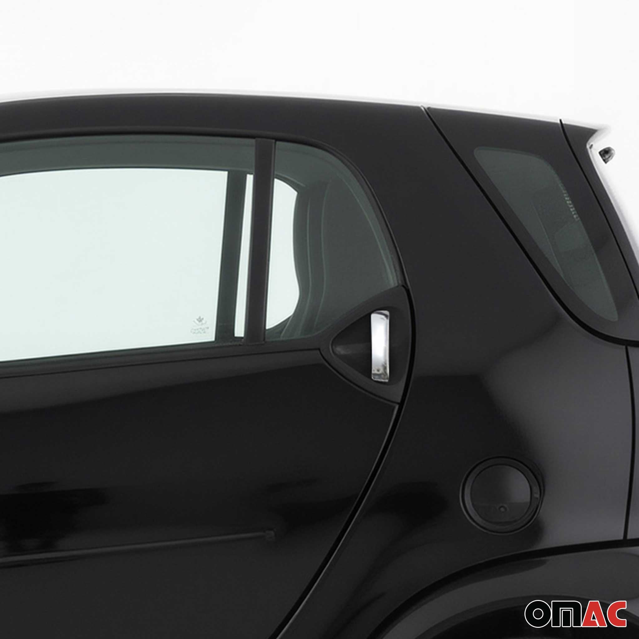 1998-2007 Smart ForTwo Car Door Handle Cover Trim Stainless Steel Chrome 2 Pcs