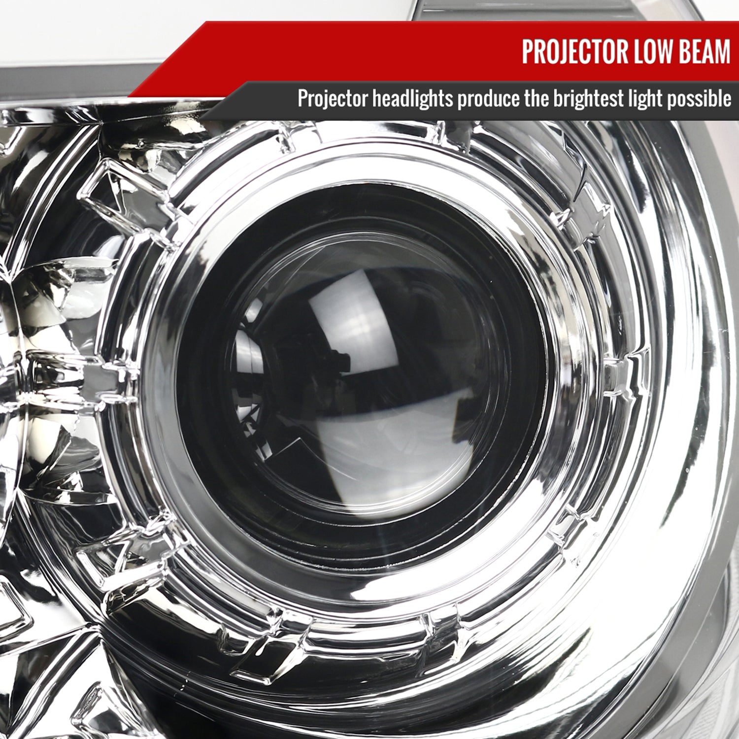 2007-2013 Toyota Tundra/ 08-2017 Sequoia LED CBar Projector Headlights Chrome