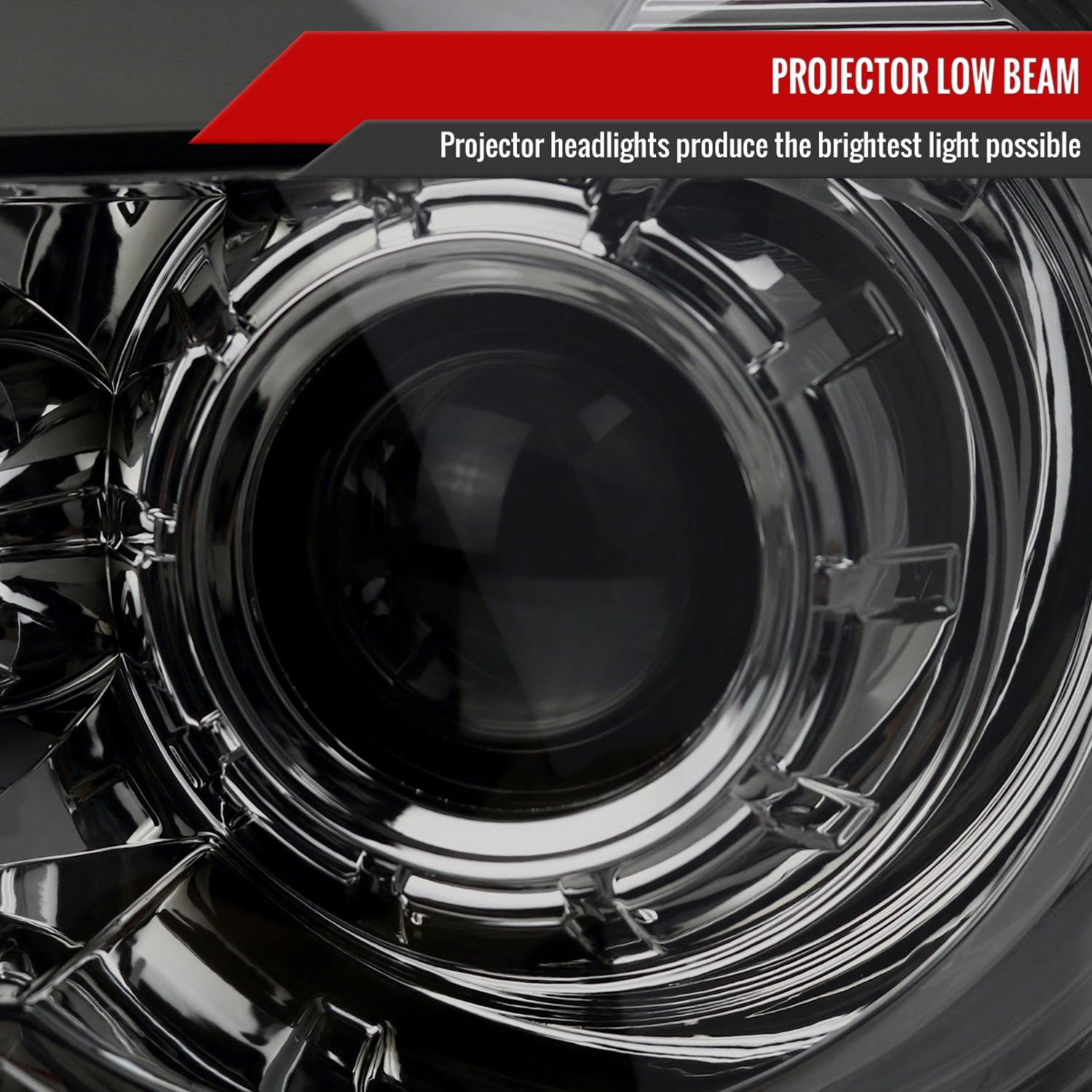 2007-2013 Toyota Tundra/ 08-2017 Sequoia LED CBar Projector Headlights Smoke