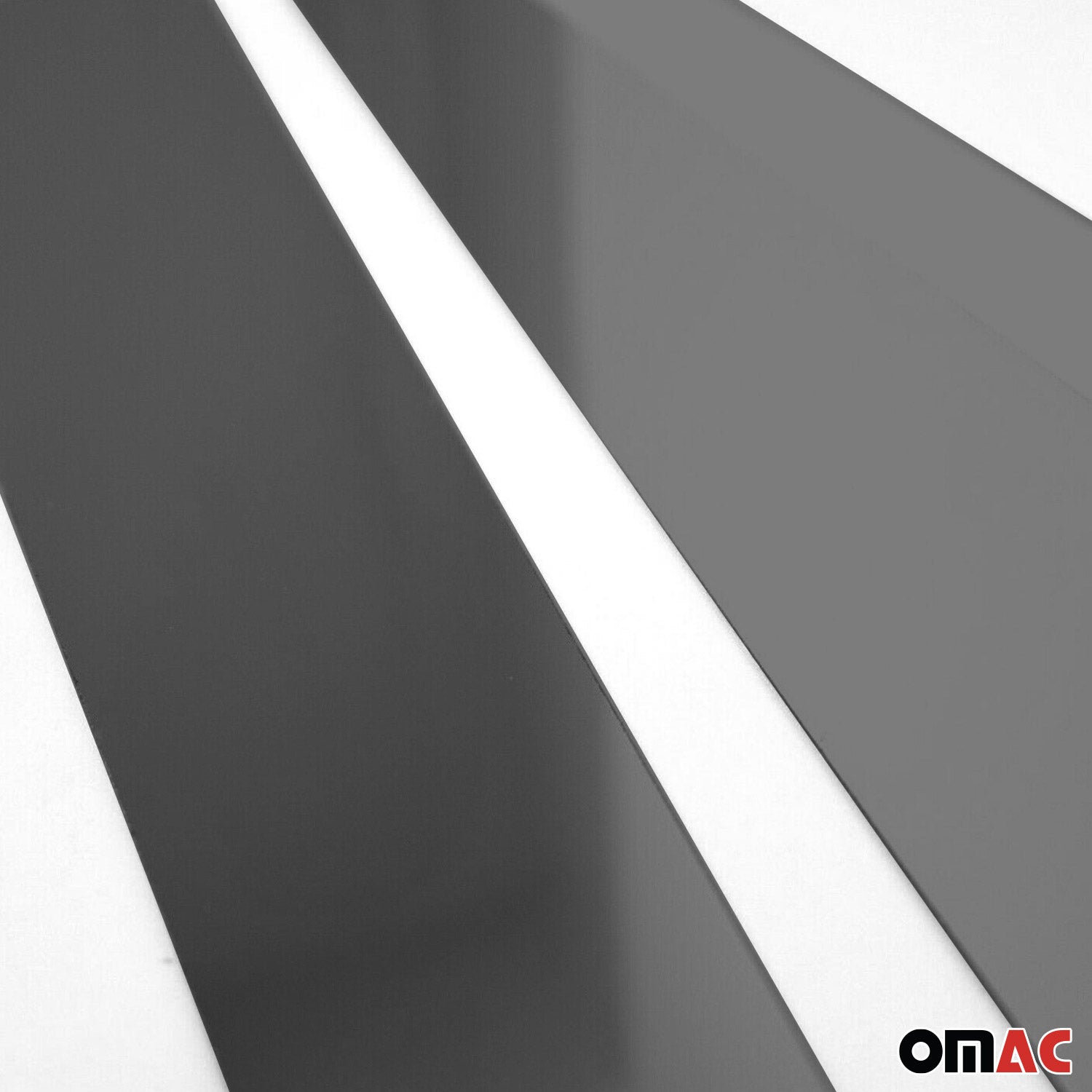 2004-2010 BMW 5 Series E60 M5 Sedan Window B Pillar Posts Trim Stainless Steel Dark 6x