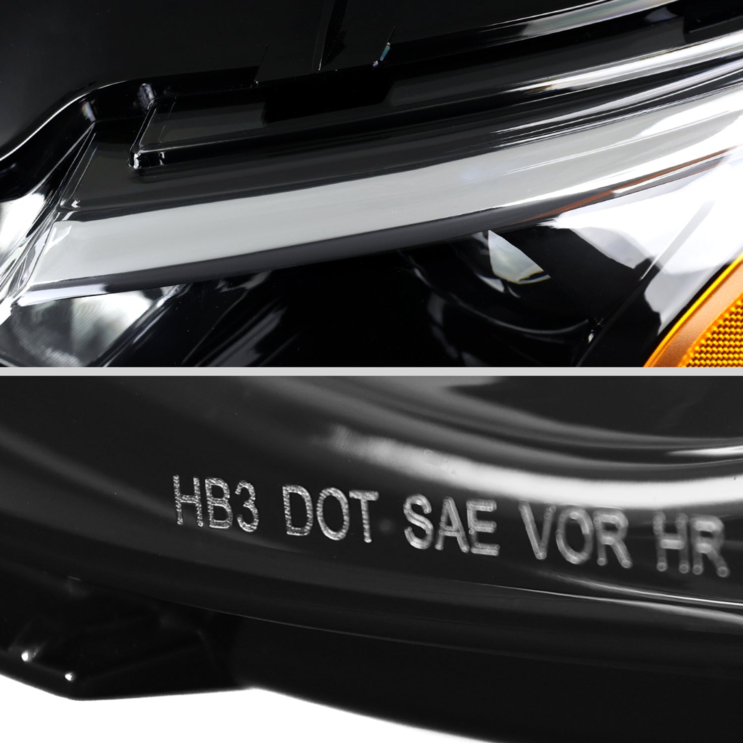 2019-2024 Chevy Malibu Factory Style Projector Headlights Glossy Black/Clear