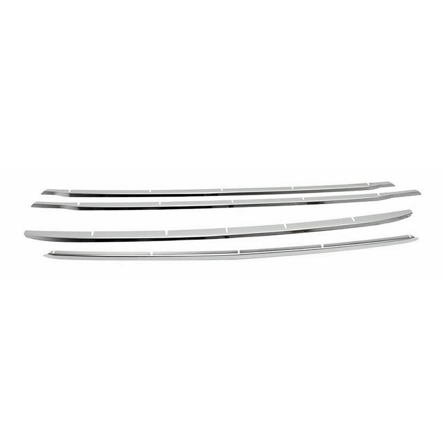 2014-2019 Ford Transit Connect Front Bumper Trim Molding Stainless Steel Silver 4 Pcs