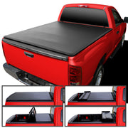 2002-2018 Dodge RAM 1500 2500 3500 6.4' Bed Quad-Fold Tonneau Cover