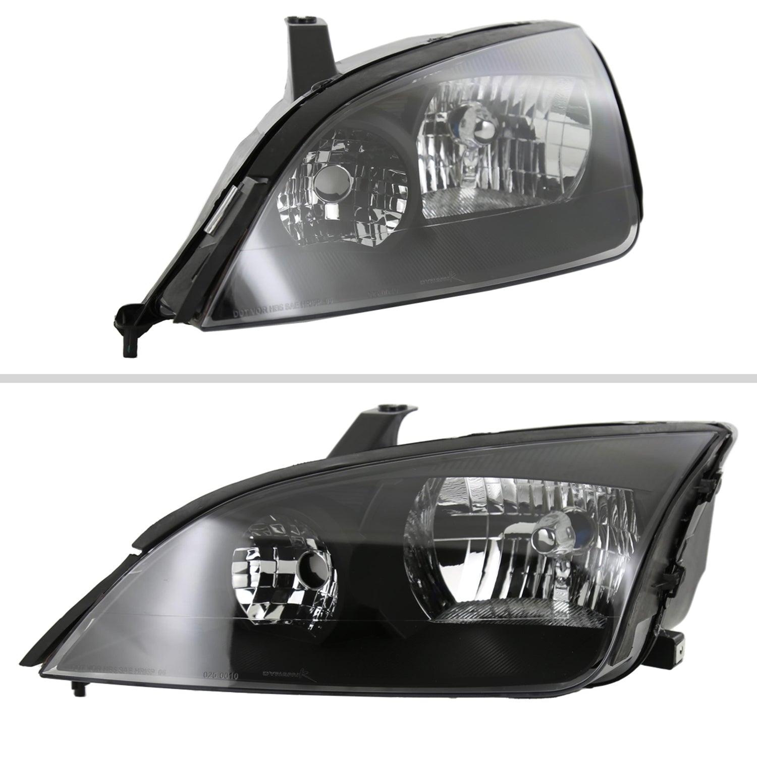 2005-2007 Ford Focus Factory Style Headlights Matte Black Housing/Clear Lens
